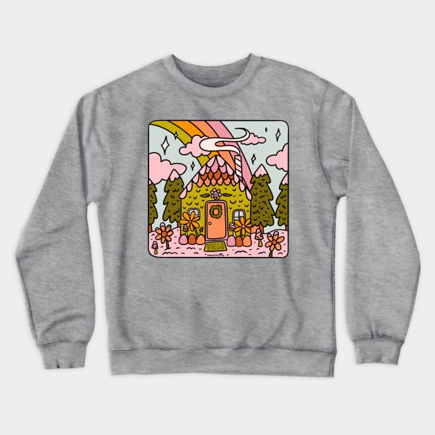 Virgo Gingerbread House Crewneck Sweatshirt by Doodle by Meg